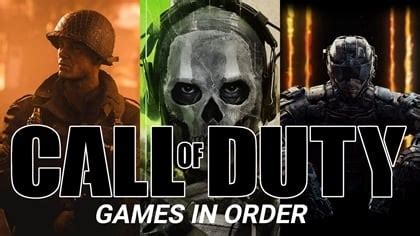 call of duty games in order of release|All Call of Duty Games in Order [2023 Update] .